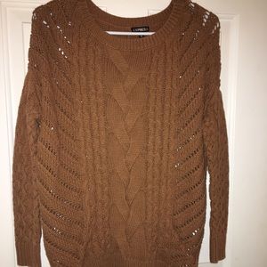 Express Tan Knit Sweater worn a handful of times